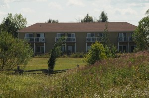 vue arrière motel